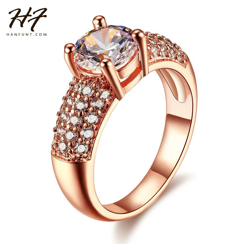 Wedding Rings CZ Crystal Engagement Finger For Women Rose Gold Color Fashion Brand Rhinestone Jewelry R105 R070, Slivery;golden
Wedding Rings CZ Crystal Engagement Finger For Women Rose Gold Color Fashion Brand Rhinestone Jewelry R105 R070, Slivery;golden