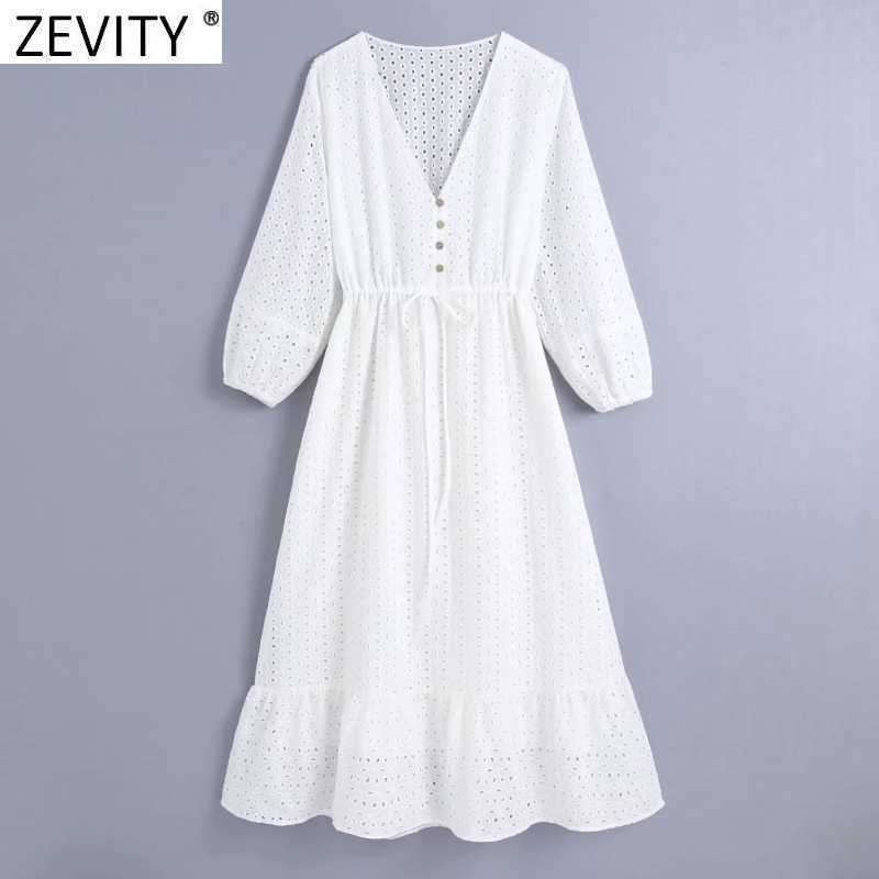 Zevity Women Vintage Hollow Out Embroidery Casual Slim Midi Dress Female Chic V Neck Waist Lace Up A Line Kimono Vestidos DS8119 210603, Bb ds8119
Zevity Women Vintage Hollow Out Embroidery Casual Slim Midi Dress Female Chic V Neck Waist Lace Up A Line Kimono Vestidos DS8119 210603, Bb ds8119