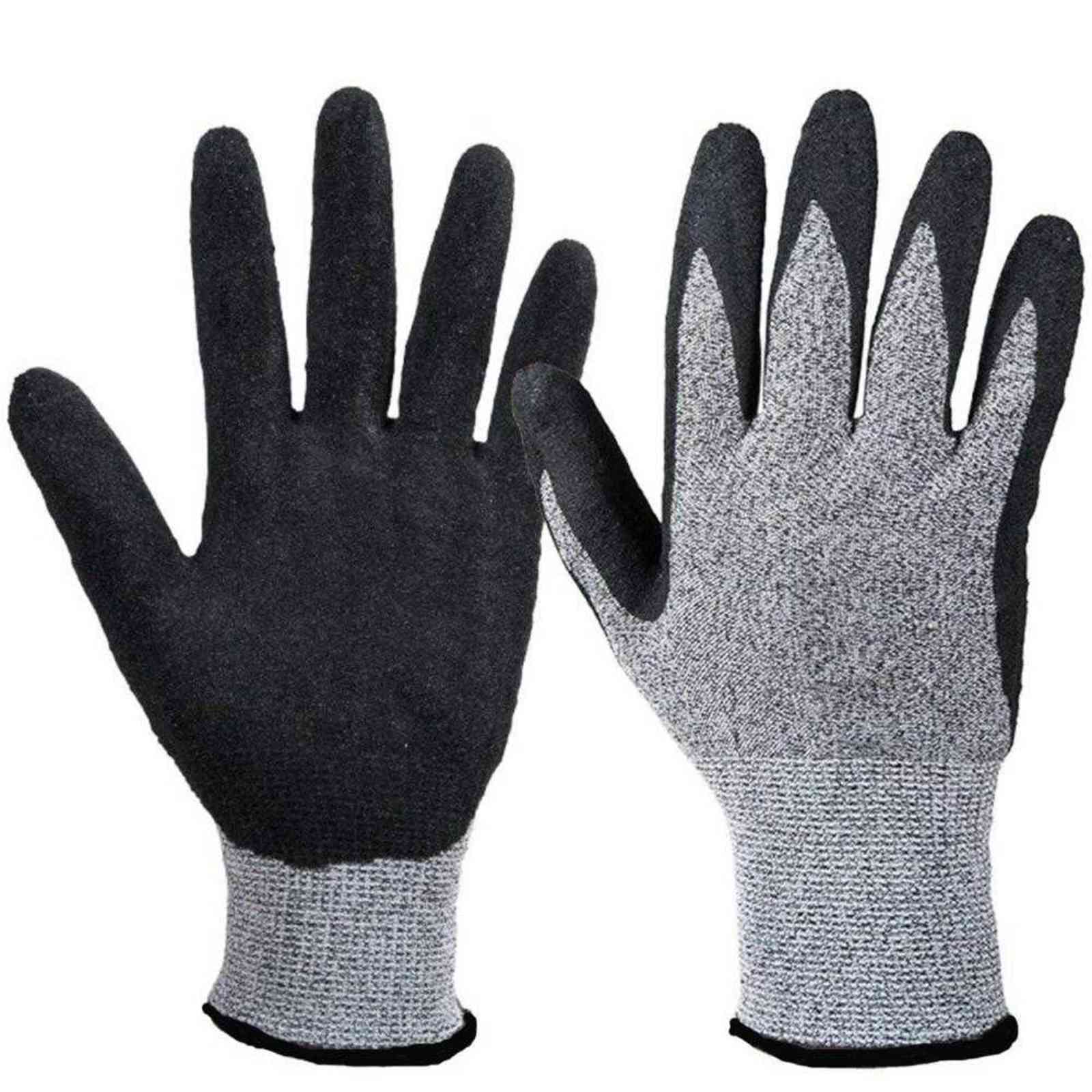 Level 5 Cut Proof Stab Resistant Wire Metal Glove Kitchen Butcher Cuts Gloves for Oyster Shucking Fish Gardening Safety 211124
