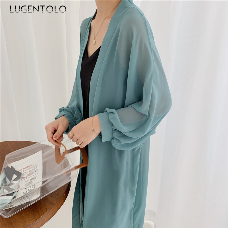 Women's Knits & Tees Lugentolo Womens Cape Summer Ultra-thin Cardigan Solid Beach Vacation Sun Protection Coat Loose Mid-length Elegant, White
Women's Knits & Tees Lugentolo Womens Cape Summer Ultra-thin Cardigan Solid Beach Vacation Sun Protection Coat Loose Mid-length Elegant, White