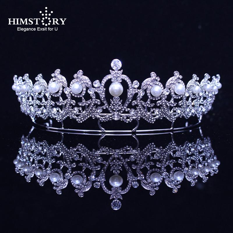 Hair Clips & Barrettes HIMSTORY Crystal Pearl Tiaras Crowns Vintage Diadem Prom Pageant Brides Party Dress Headband Wedding Accessories, Golden;silver
Hair Clips & Barrettes HIMSTORY Crystal Pearl Tiaras Crowns Vintage Diadem Prom Pageant Brides Party Dress Headband Wedding Accessories, Golden;silver