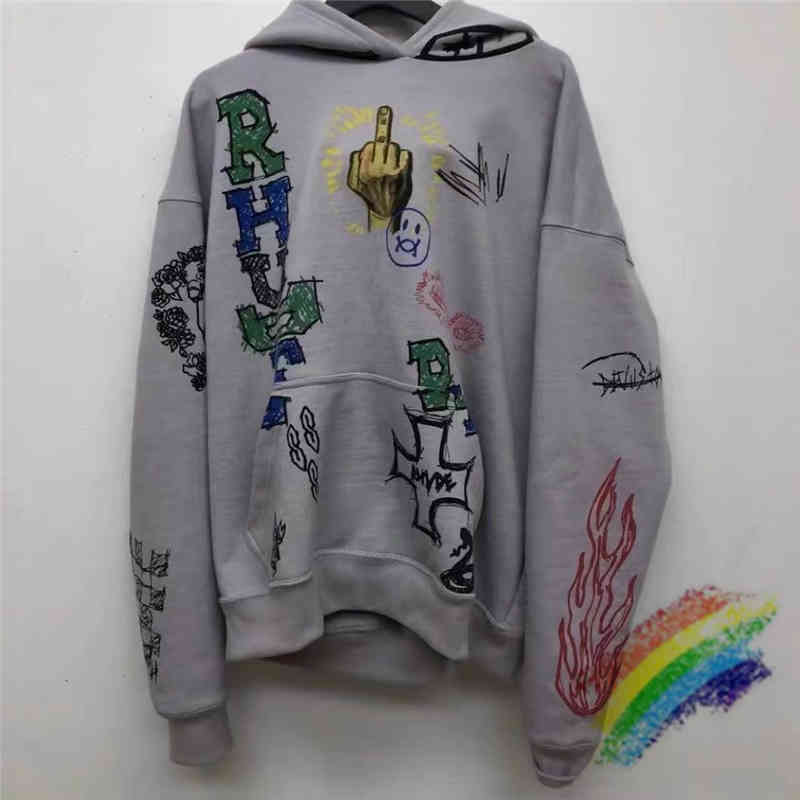 Graffiti RHUDE Hoodie Men Women 1:1 Best Quality Heavy Fabric Hand Painted Rhude Pullovers Unisex Sweatshirts
Graffiti RHUDE Hoodie Men Women 1:1 Best Quality Heavy Fabric Hand Painted Rhude Pullovers Unisex Sweatshirts