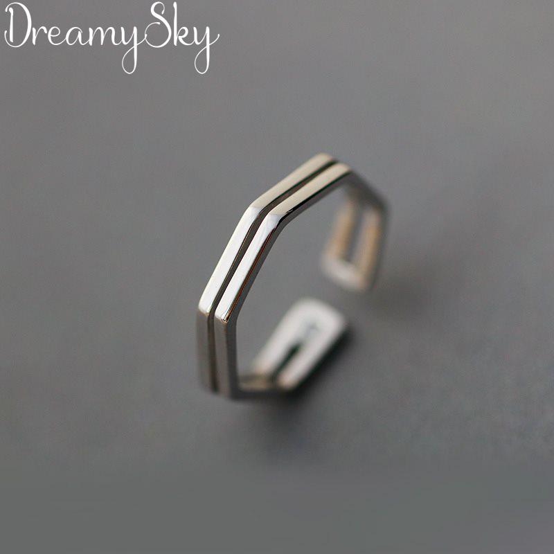 Wedding Rings Bohemian Vintage 925 Sterling Silver Hexagon For Women Party Girls Gifts Open Finger Fashion Jewelry, Slivery;golden
Wedding Rings Bohemian Vintage 925 Sterling Silver Hexagon For Women Party Girls Gifts Open Finger Fashion Jewelry, Slivery;golden