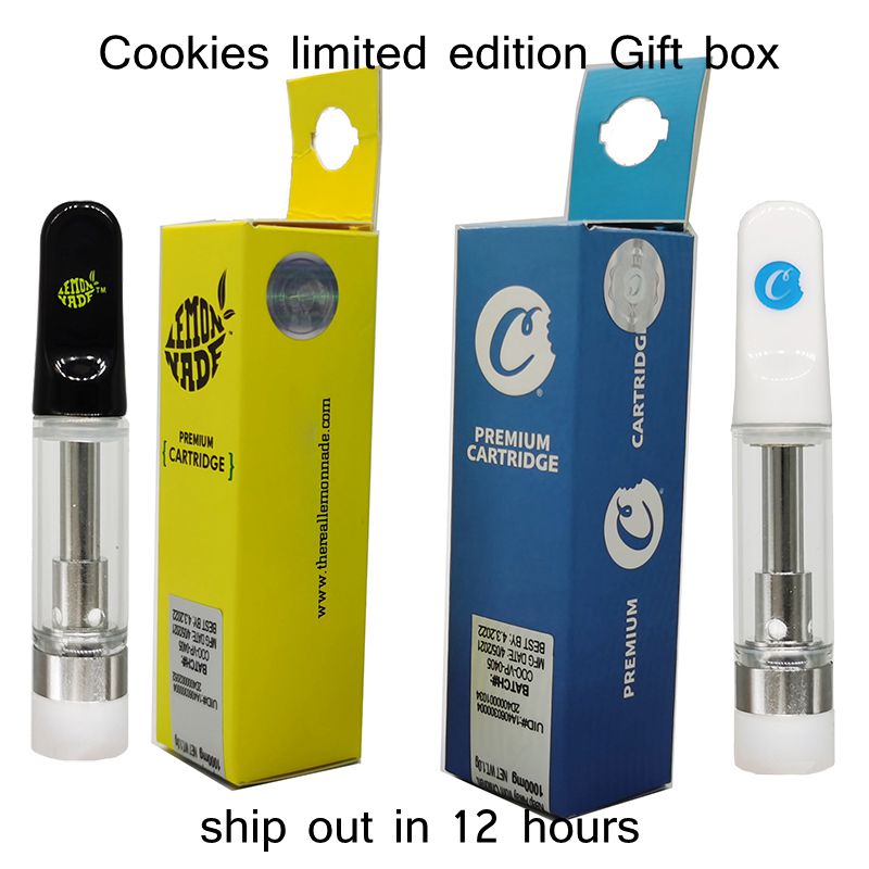 Cookies Carts 0.8ml 1.0ml Vape Cartridges Glass Atomizer limited edition Gift Box Packaging vaporizer empty cartridge 510 Disposable Pen
Cookies Carts 0.8ml 1.0ml Vape Cartridges Glass Atomizer limited edition Gift Box Packaging vaporizer empty cartridge 510 Disposable Pen