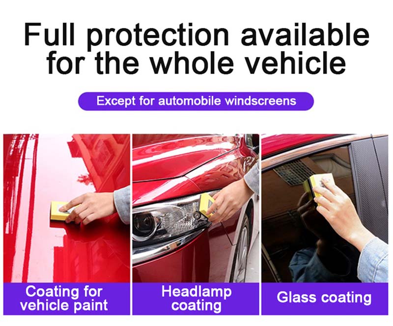 Car Polish Cleaning Tools Liquid Ceramic Coat Super Hydrophobic Glass Coating Set Polysiloxane And Nano Materials Auto Polished Tool