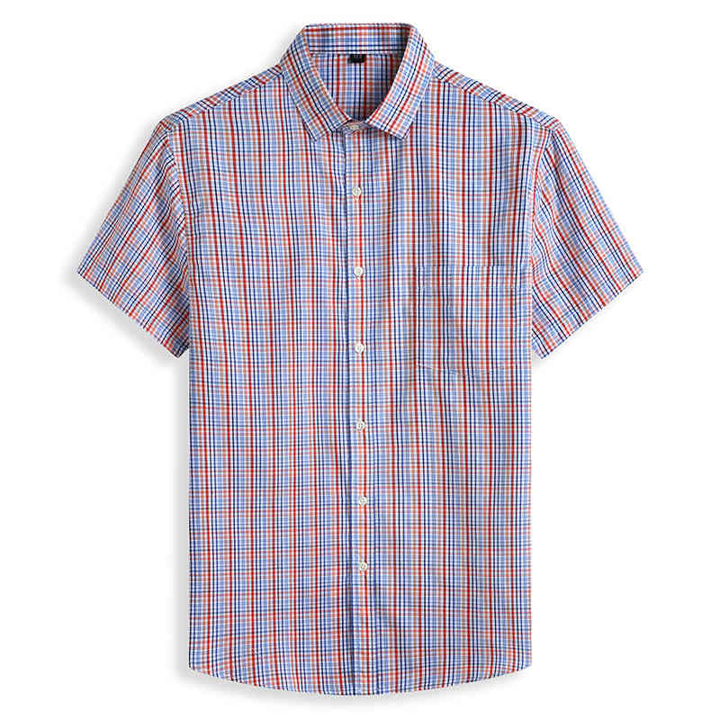 Men's Large Size Plaid Shirt Big Size Summer Loose Cotton Casual Short Sleeve Blue Business Plus 6XL 7XL 8XL Dress Shirts Male 210518, Red
Men's Large Size Plaid Shirt Big Size Summer Loose Cotton Casual Short Sleeve Blue Business Plus 6XL 7XL 8XL Dress Shirts Male 210518, Red
