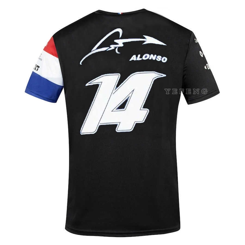 

F1 Formula One t Shirts Competition Audience T-shirt Alpine Team Motorsport Alonso Racing Car Fans Jersey Short Sleeve Shirt Clothing Riding Tshirts Kgzu, Alpinec