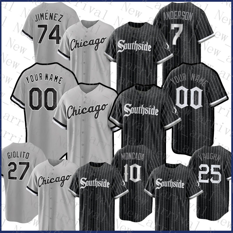Chicago Southside White Baseball Jersey Sox 7 Tim Anderson 74 Eloy Jimenez 27 Lucas Giolito 10 Yoan Moncada 25 Andrew Vaughn 73 Yermin Mercedes 79 Jose Abreu 8 Jackson, Custom(baiwa 2020 retro
Chicago Southside White Baseball Jersey Sox 7 Tim Anderson 74 Eloy Jimenez 27 Lucas Giolito 10 Yoan Moncada 25 Andrew Vaughn 73 Yermin Mercedes 79 Jose Abreu 8 Jackson, Custom(baiwa 2020 retro