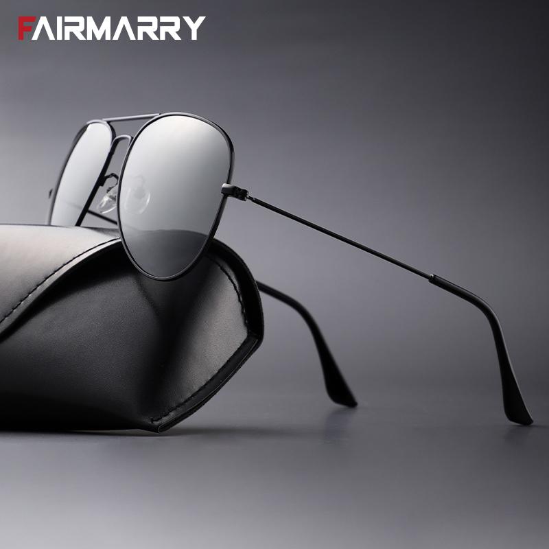Sunglasses Fairmarry Dual-Use Pochromic For Men Double-beam Pilot Polarized Sun Glasses Unisex Alloy Frame Eyewear
Sunglasses Fairmarry Dual-Use Pochromic For Men Double-beam Pilot Polarized Sun Glasses Unisex Alloy Frame Eyewear