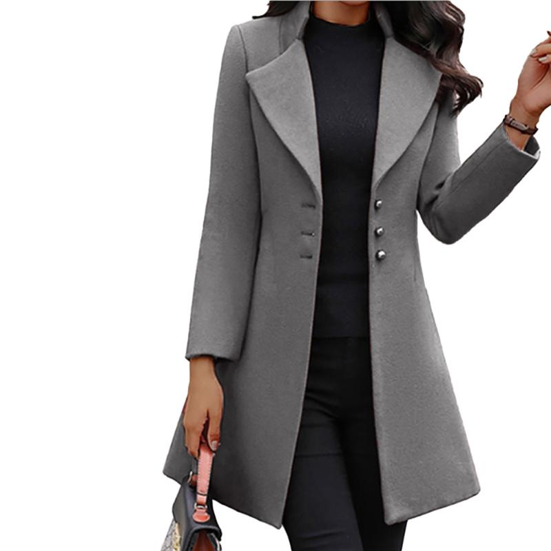 Women's Wool & Blends Solid Color Women Overcoats Fashion Pocket Vintage Jackets Slim Fit Button Casual Outwear Long Sleeve Turn-Down Collar, Black
Women's Wool & Blends Solid Color Women Overcoats Fashion Pocket Vintage Jackets Slim Fit Button Casual Outwear Long Sleeve Turn-Down Collar, Black