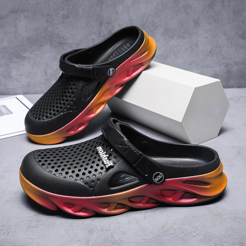 Mens Womens Trainer Sports Size Cross-border Summer Slippers Thick-soled Beach Shoes Couple Hole Shoe Outdoor Baotou Sandals Code:25LL-7790, 52655
Mens Womens Trainer Sports Size Cross-border Summer Slippers Thick-soled Beach Shoes Couple Hole Shoe Outdoor Baotou Sandals Code:25LL-7790, 52655