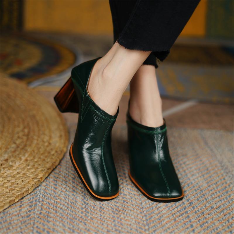 Dress Shoes 2021 Brand Mules Pumps Elegant Full Genuine Leather Block High Heels Office Lady Women, Black
Dress Shoes 2021 Brand Mules Pumps Elegant Full Genuine Leather Block High Heels Office Lady Women, Black
