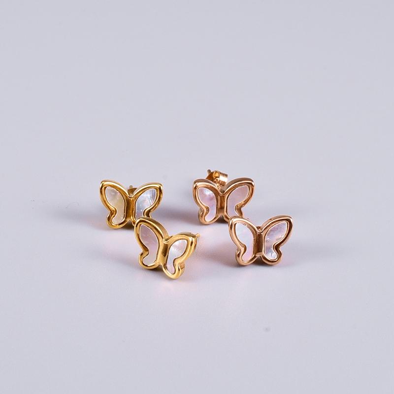 Stud Fashion Jewelry Butterfly Earrings For Women Gold Color Shape Stainless Steel Gift, Golden;silver
Stud Fashion Jewelry Butterfly Earrings For Women Gold Color Shape Stainless Steel Gift, Golden;silver