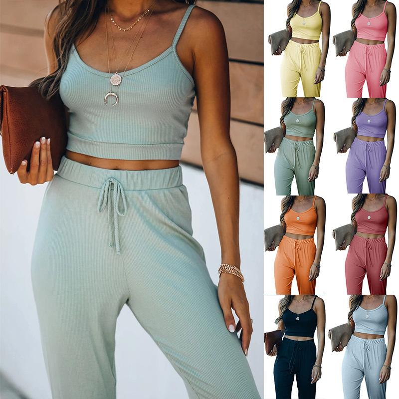 Pieces Set Women Summer 2021 Ladies Condole Belt Pants Leisure Fashion Pure Color Yoga Wind Suits Sports MDF8001 Women' Tracksuits, Black
Pieces Set Women Summer 2021 Ladies Condole Belt Pants Leisure Fashion Pure Color Yoga Wind Suits Sports MDF8001 Women' Tracksuits, Black
