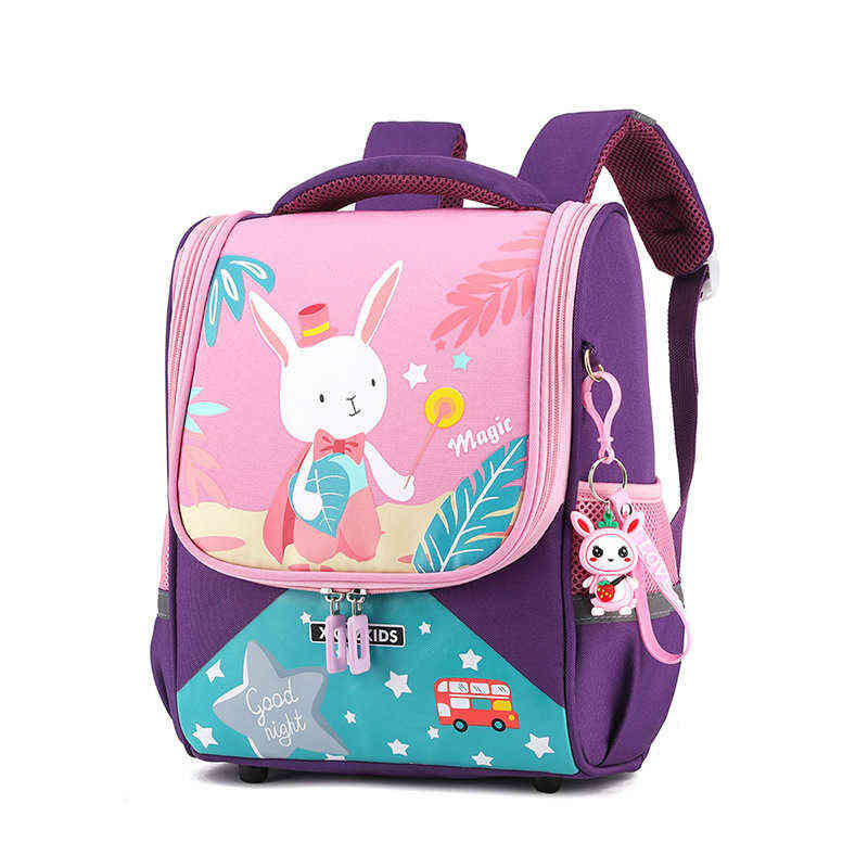 Cute Rabbit Baby Girls Backpacks High Quality Kindergarten Schoolbag Kids Backpack Dinosaur Boys School Bags 2-6 Years 220209
