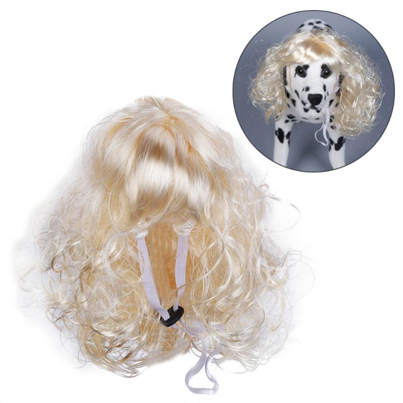 Dog Apparel Cute Pet Supplies Costumes Wig Funny Accessories Headwear, Pic. 1