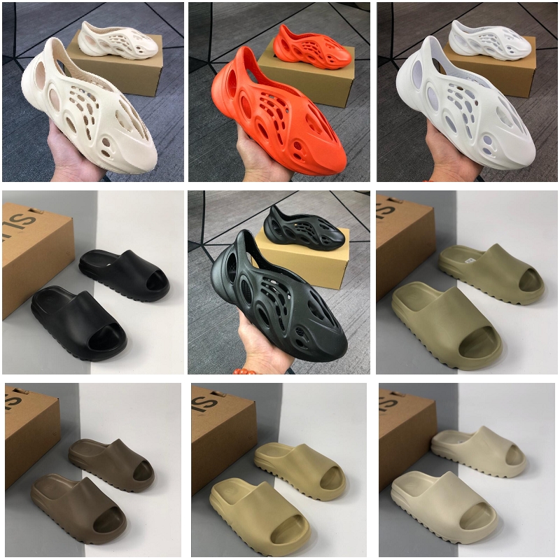 Fashion Slides Slippers with box Foam Runner Desert Sand Triple Black Bone White Resin Soot Slide Solid Sandal Men Women outdoor non-slip Slipper, #1
Fashion Slides Slippers with box Foam Runner Desert Sand Triple Black Bone White Resin Soot Slide Solid Sandal Men Women outdoor non-slip Slipper, #1