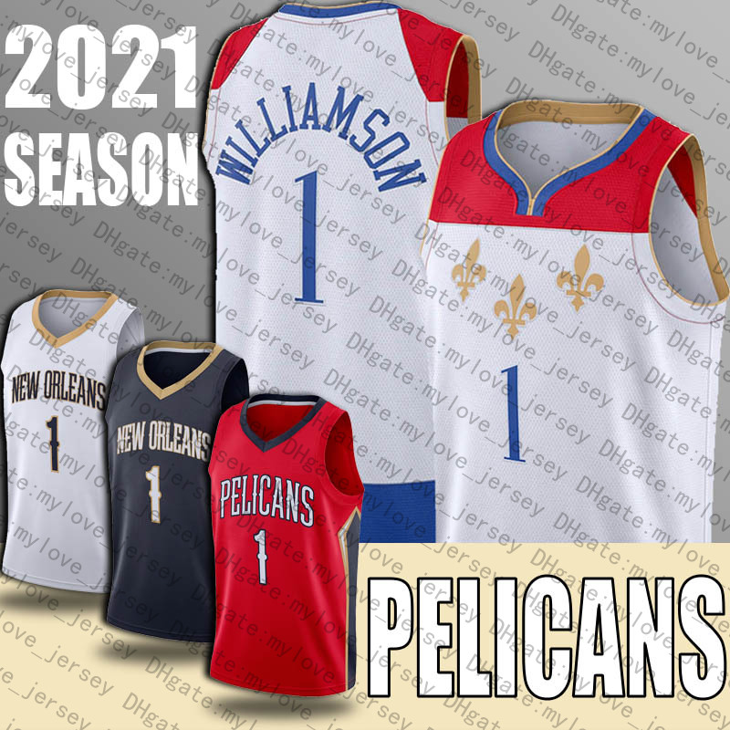 Zion 1 Williamson Jersey Lonzo 2 Ball Jerseys New Orleans Pelicans Jersey City Edition Jersey
