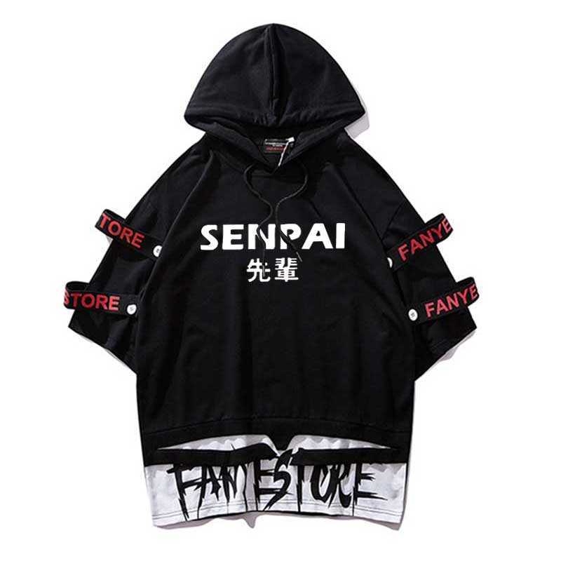 Ribbon T Shirts SENPAI Hooded Short Sleeve tshirts hip hop Casual Oversize top tees Streetwear homme wholesale men clothes 210629, Hoodies t shirts
Ribbon T Shirts SENPAI Hooded Short Sleeve tshirts hip hop Casual Oversize top tees Streetwear homme wholesale men clothes 210629, Hoodies t shirts