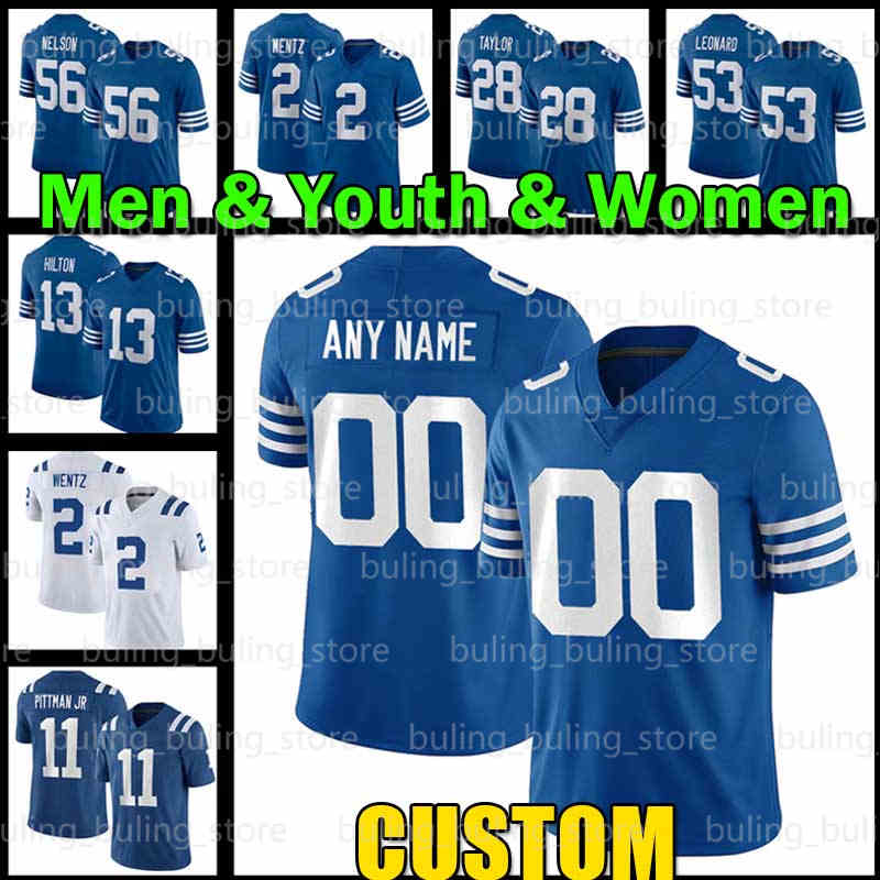 Custom 56 Quenton Nelson Football Jerseys 4 Sam Ehlinger 3 Rodrigo Blankenship 11 Michael Pittman Jr. 23 Kenny Moore II 51 Kwity Paye 1 Parris Campbell Julian Blackmon, Custom men new jersey(x m)
Custom 56 Quenton Nelson Football Jerseys 4 Sam Ehlinger 3 Rodrigo Blankenship 11 Michael Pittman Jr. 23 Kenny Moore II 51 Kwity Paye 1 Parris Campbell Julian Blackmon, Custom men new jersey(x m)