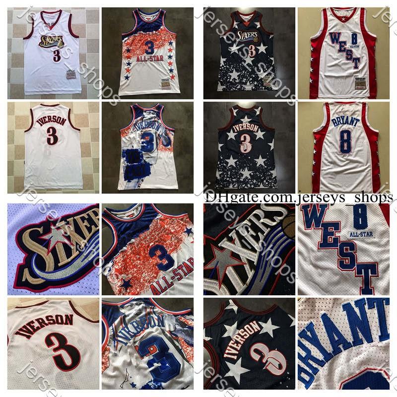 Mens Allen Iverson 76ers Lakers Bryant Jerseys Mitchell & Ness 2003-04 Stitched Hardwoods Classics Swingman Jersey, Black;red
Mens Allen Iverson 76ers Lakers Bryant Jerseys Mitchell & Ness 2003-04 Stitched Hardwoods Classics Swingman Jersey, Black;red