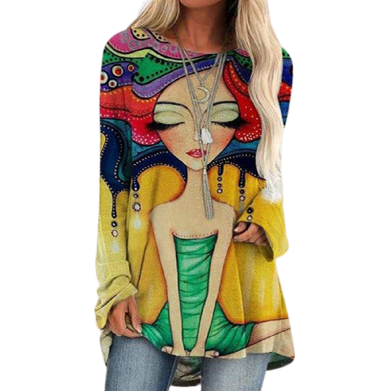 3XL 4XL Plus Size Women Vintage Oil Painting Print Long Tshirts Oversized Autumn New Designer Loose Casual Tshirt Long Sleeve, Kbb2002 circle
3XL 4XL Plus Size Women Vintage Oil Painting Print Long Tshirts Oversized Autumn New Designer Loose Casual Tshirt Long Sleeve, Kbb2002 circle