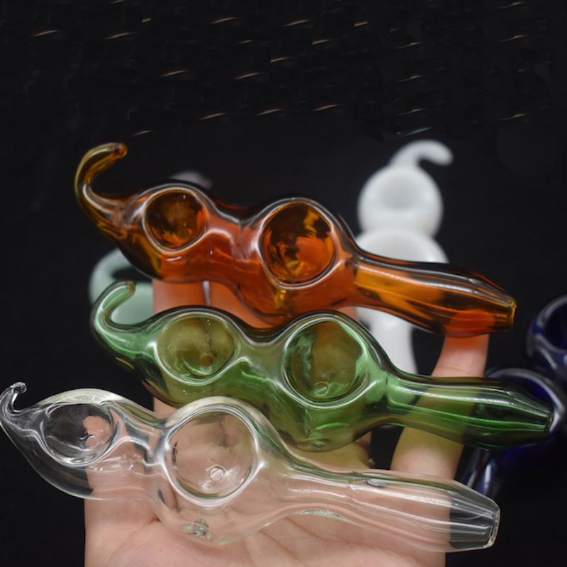 Wholesale Pyrex Glass double spoon Pipe colorful protable thick Glass gourd Smoking Tobacco Pipes
Wholesale Pyrex Glass double spoon Pipe colorful protable thick Glass gourd Smoking Tobacco Pipes