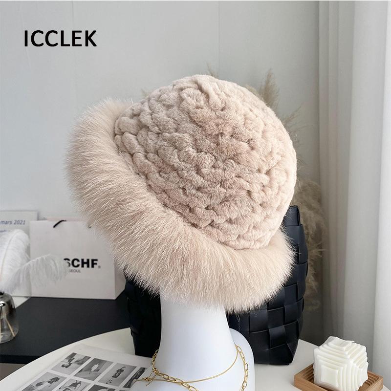 Berets Women Winter Warm Real Rex Fur Hat Ladies Elegant Bomber Hats Femal Fashion Genuine Caps Knitting Beanies Cap, Blue;gray
Berets Women Winter Warm Real Rex Fur Hat Ladies Elegant Bomber Hats Femal Fashion Genuine Caps Knitting Beanies Cap, Blue;gray