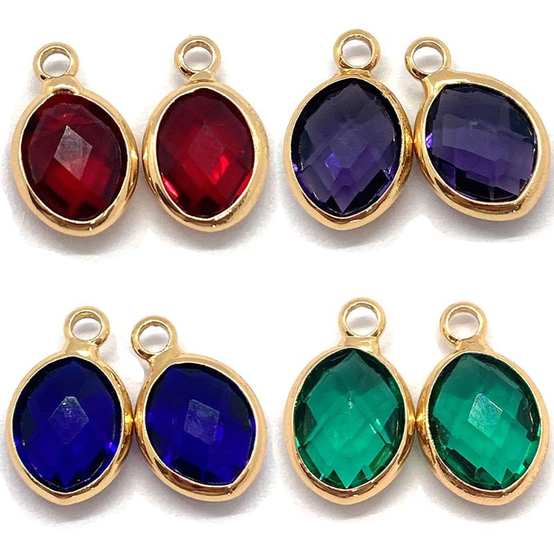 Charms Exquisite Glass Crystal Oval Stone Pendant Earring Necklace Used For Jewelry Making Supplies Party Birthday Gifts, Bronze;silver
Charms Exquisite Glass Crystal Oval Stone Pendant Earring Necklace Used For Jewelry Making Supplies Party Birthday Gifts, Bronze;silver