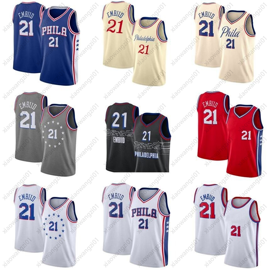 Wholesale Basketball Jersey Men Joel 21 Embiid Jerseys Red Blue White Black Gray Uniform
Wholesale Basketball Jersey Men Joel 21 Embiid Jerseys Red Blue White Black Gray Uniform