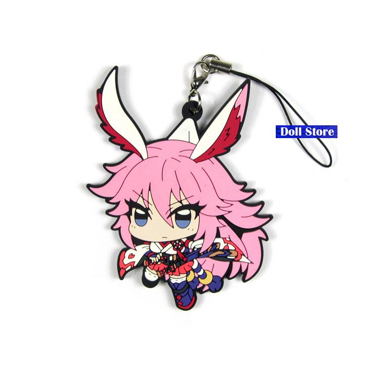 Keychains HOUKAI IMPACT 3 Original Japanese Anime Figure Rubber Silicone Sweet Smell Mobile Phone Charms/key Chain/strap D238