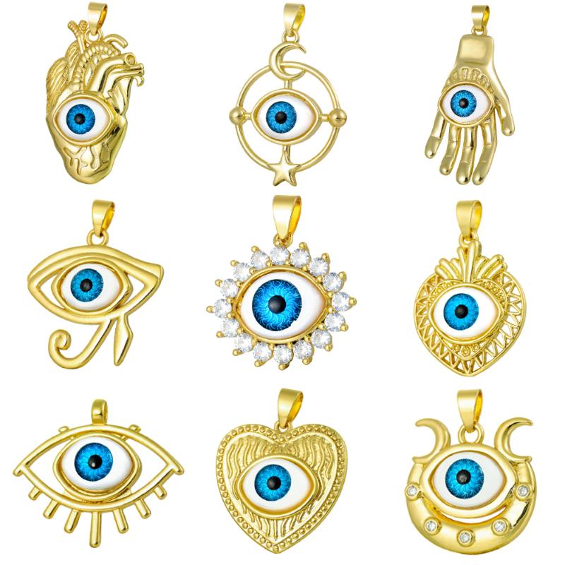 Charms JUYA Handmade Blue Eye Copper Gold Of Horus Pendants For Women DIY Necklace Making Fashion Jewelry Accessories, Bronze;silver
Charms JUYA Handmade Blue Eye Copper Gold Of Horus Pendants For Women DIY Necklace Making Fashion Jewelry Accessories, Bronze;silver