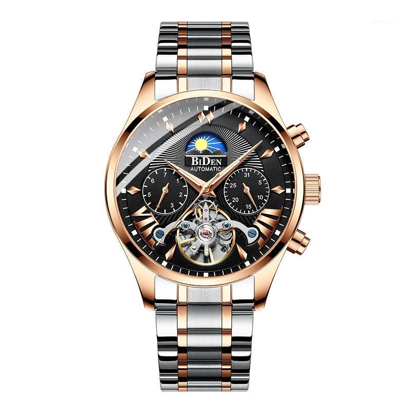 Brand Classic Men Retro Watches Automatic Mechanical Watch Tourbillon Clock Genuine Leather Waterproof Military Wristwatch Wristwatches, Black steel
Brand Classic Men Retro Watches Automatic Mechanical Watch Tourbillon Clock Genuine Leather Waterproof Military Wristwatch Wristwatches, Black steel