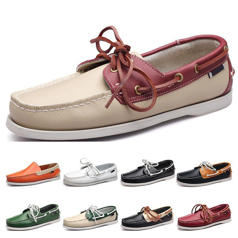 2021 Mens running shoes leather British style30 black white brown green yellow red fashion outdoor comfortable breathable, Color#1
2021 Mens running shoes leather British style30 black white brown green yellow red fashion outdoor comfortable breathable, Color#1