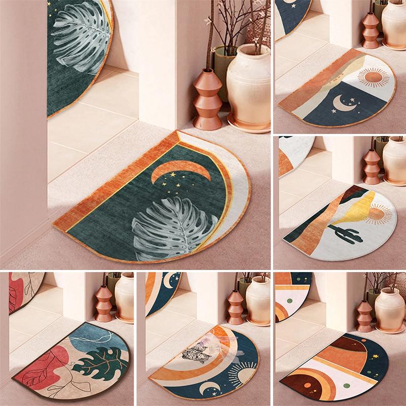 Carpets Nordic Doormat Semicircle Floor Mat Entrance Welcome For Living Room Non-slip Rug Dust Removal Carpet Tapis Cuisine 
Carpets Nordic Doormat Semicircle Floor Mat Entrance Welcome For Living Room Non-slip Rug Dust Removal Carpet Tapis Cuisine