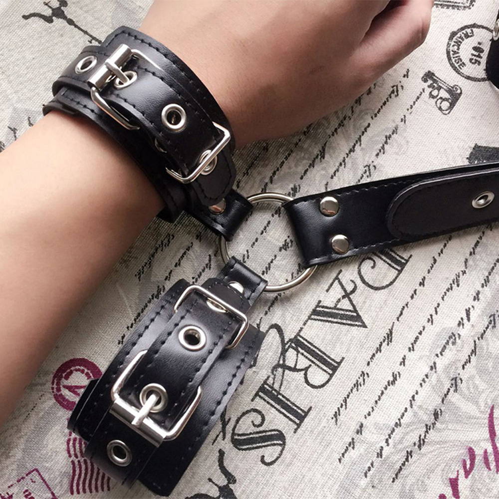 Massage Backhand tied Bdsm Bondage Restraint with Collar and Handcuffs Slave Fetish Bondage Gear Erotic Sex Toys For Couples Adult
