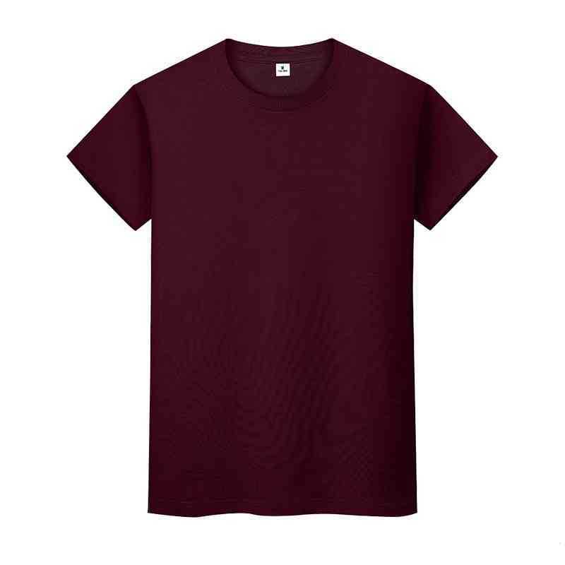men and women round neck solid color T-shirt summer cotton bottoming short-sleeved half-sleeved 6SUFi
men and women round neck solid color T-shirt summer cotton bottoming short-sleeved half-sleeved 6SUFi