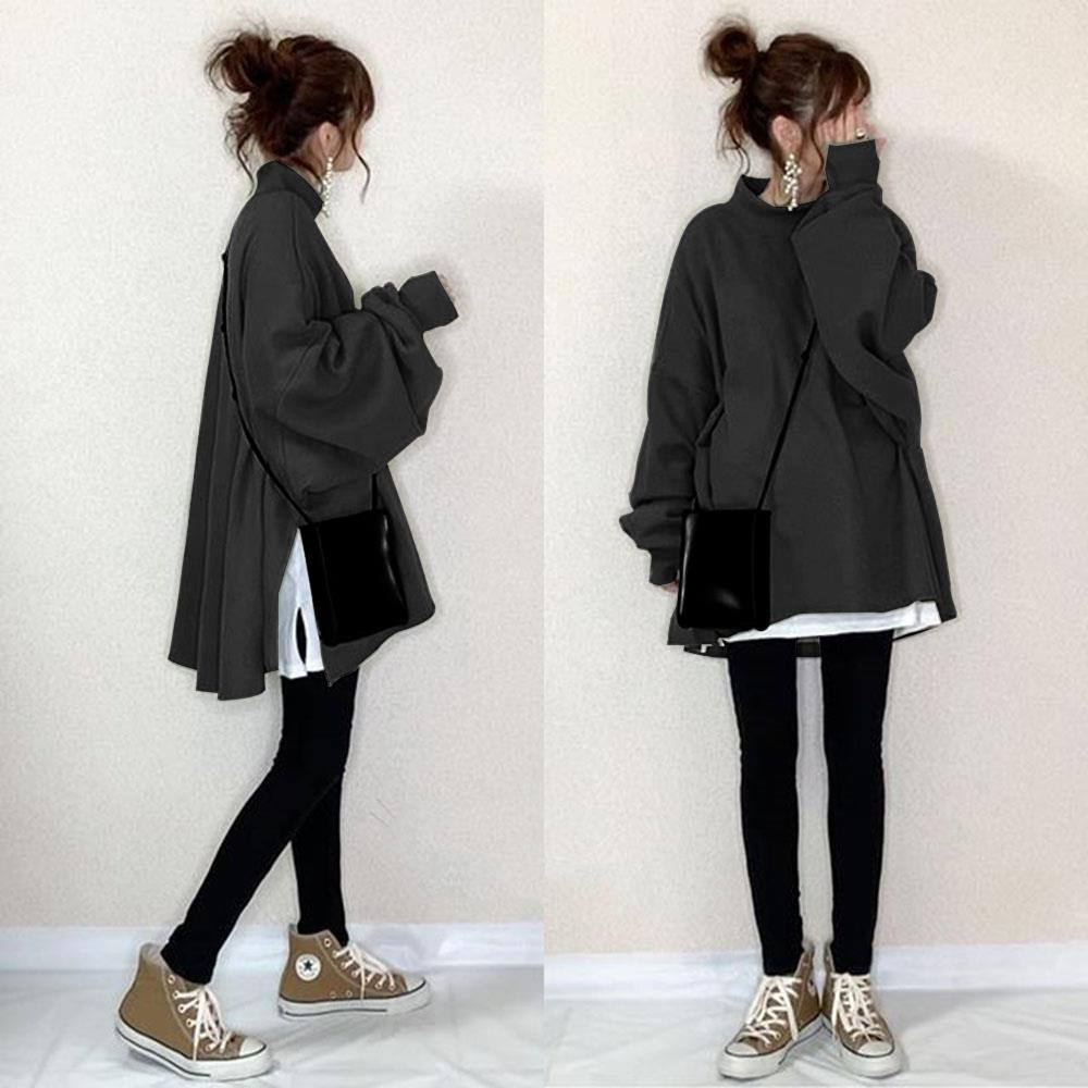 women's clothes sold in japan and south korea pure color temperament 2021 autumn winter new commuting leisure leave two women's sw, Blue;black
women's clothes sold in japan and south korea pure color temperament 2021 autumn winter new commuting leisure leave two women's sw, Blue;black