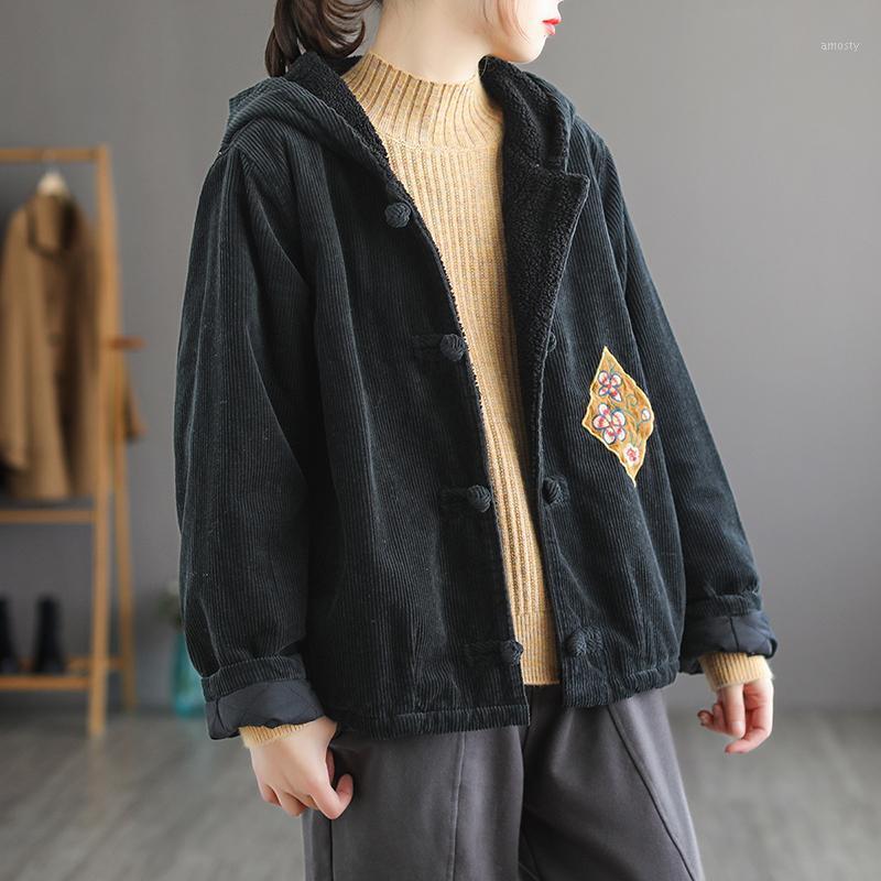 Women's Down & Parkas FairyNatural Winter Ladies Loose Casual Fur British Style Women Retro Hooded Design Padded Jackets Button Black Coats
Women's Down & Parkas FairyNatural Winter Ladies Loose Casual Fur British Style Women Retro Hooded Design Padded Jackets Button Black Coats