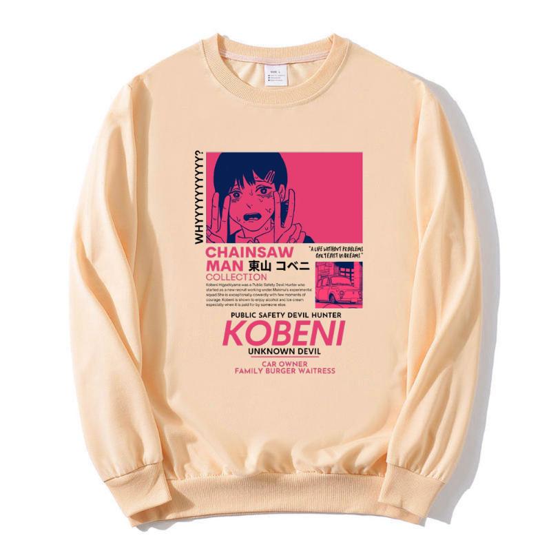 Fashion Men's Hoodies Arrival Chainsaw Man Sweatshirt Harajuku Oversized Women's Clothing Tops Kpop Long Sleeves Vintage Sweater