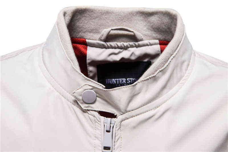 AIOPESON Solid Color Baseball Jacket Men Casual Stand Collar Bomber s Jackets Autumn High Quality Slim Fit for 211110
