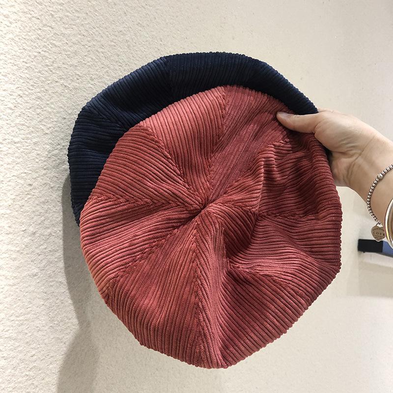 Berets 2021 Retro Corduroy Korean Version Of Beret Hat Women Large Pumpkin Japanese All-match Painter, Black
Berets 2021 Retro Corduroy Korean Version Of Beret Hat Women Large Pumpkin Japanese All-match Painter, Black