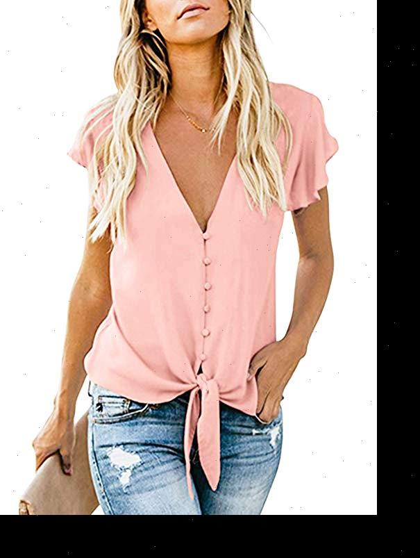 Womens Shirts Plus Size S 2XL Fashion Half Sleeve Top Deep V Neck Ruffle Tunic Ladies Summer Loose Blouse, White
Womens Shirts Plus Size S 2XL Fashion Half Sleeve Top Deep V Neck Ruffle Tunic Ladies Summer Loose Blouse, White