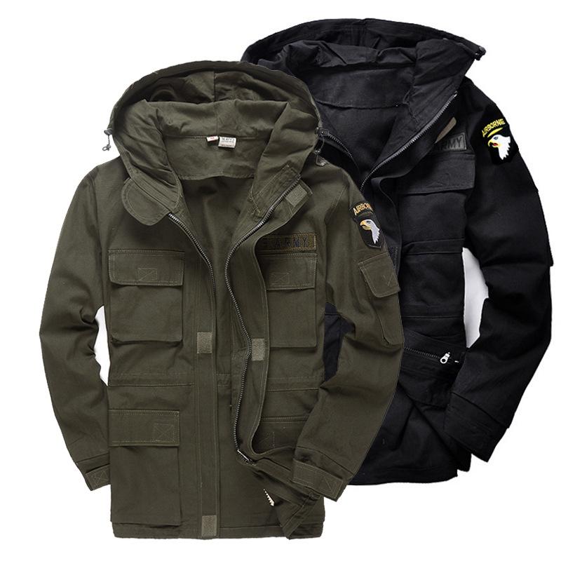 Men's Trench Coats Military M65 Tactical Coat Male Army Camouflage Classic Fleece Jacket Men Brand Clothing Outwear BF802, Black
Men's Trench Coats Military M65 Tactical Coat Male Army Camouflage Classic Fleece Jacket Men Brand Clothing Outwear BF802, Black
