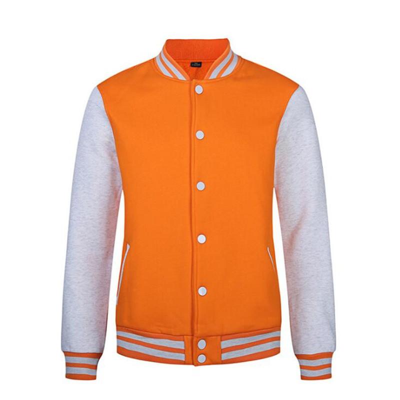 Brand White Varsity Baseball Jacket Men/Women 2021 Fashion Slim Fit Fleece Cotton College Jackets For Fall Bomber Veste Homme Men's