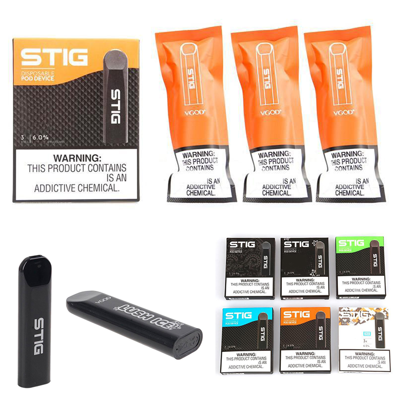 VGod Stig Disposable Vape Pen Kits 3Pcs/Pack cigarettes 270mAh Battery pre-filled 1.2ML Vapor Pod Device eCigs Puffbars Vapes Electronic Cigarette
VGod Stig Disposable Vape Pen Kits 3Pcs/Pack cigarettes 270mAh Battery pre-filled 1.2ML Vapor Pod Device eCigs Puffbars Vapes Electronic Cigarette
