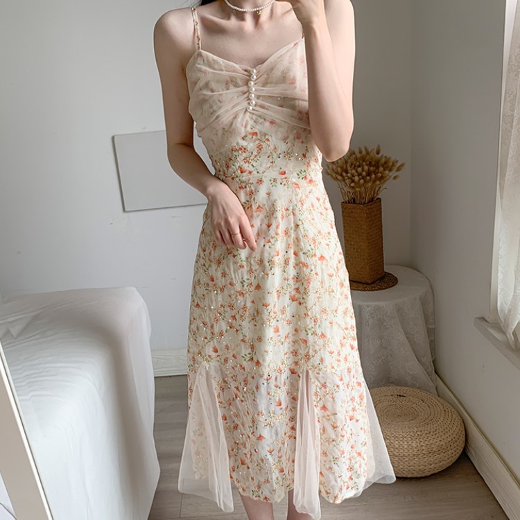 Summer Elegant Midi Dress Vintage Women Sexy Suspender Boho Beach Floral Dress Female Party Dress 210518, Photo color
Summer Elegant Midi Dress Vintage Women Sexy Suspender Boho Beach Floral Dress Female Party Dress 210518, Photo color