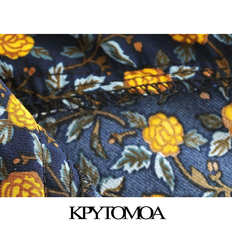 Women Fashion Floral Print Pleated Midi Skirt High Waist Side Zipper Female Skirts Mujer 210420