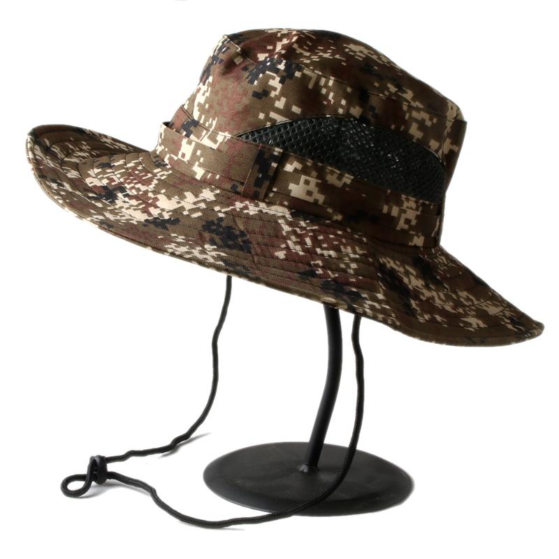 Cloches Outdoor Summer Top Quality Thicken MULTICAM HAT ARMY BOONIE Military Camouflage Mesh Bucket Hats Hunting Hiking Fishing, Color 1
Cloches Outdoor Summer Top Quality Thicken MULTICAM HAT ARMY BOONIE Military Camouflage Mesh Bucket Hats Hunting Hiking Fishing, Color 1