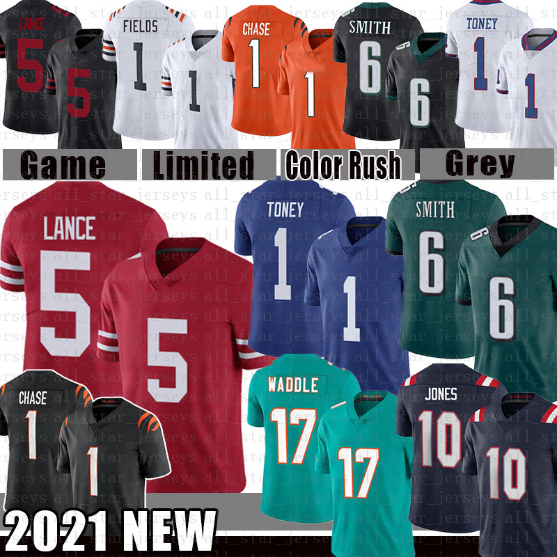 5 Trey Lance 1 Ja'Marr Chase 17 Jaylen Waddle Football Jersey 10 Mac Jones 6 DeVonta Smith Kadarius Toney 12 Aaron Rodgers 33 Davante Adams Love Justin Fields Zach Wilson, Jersey (baozhuanggong)
5 Trey Lance 1 Ja'Marr Chase 17 Jaylen Waddle Football Jersey 10 Mac Jones 6 DeVonta Smith Kadarius Toney 12 Aaron Rodgers 33 Davante Adams Love Justin Fields Zach Wilson, Jersey (baozhuanggong)